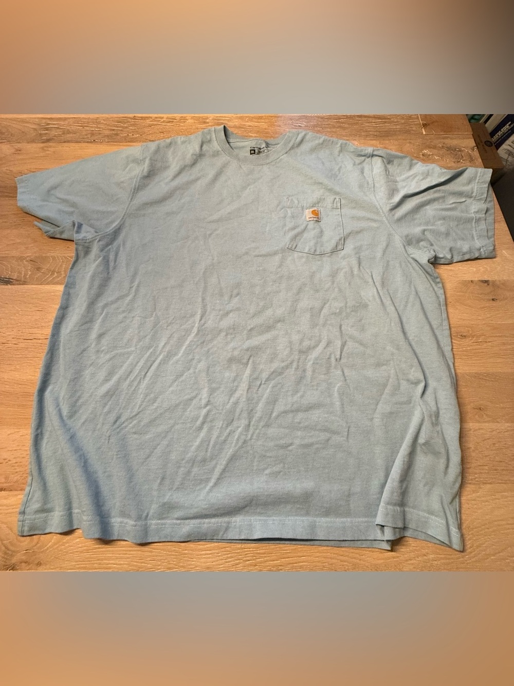 Carhartt Men’s 3XL Light Blue Loose Fit Pocket T-Shirt
